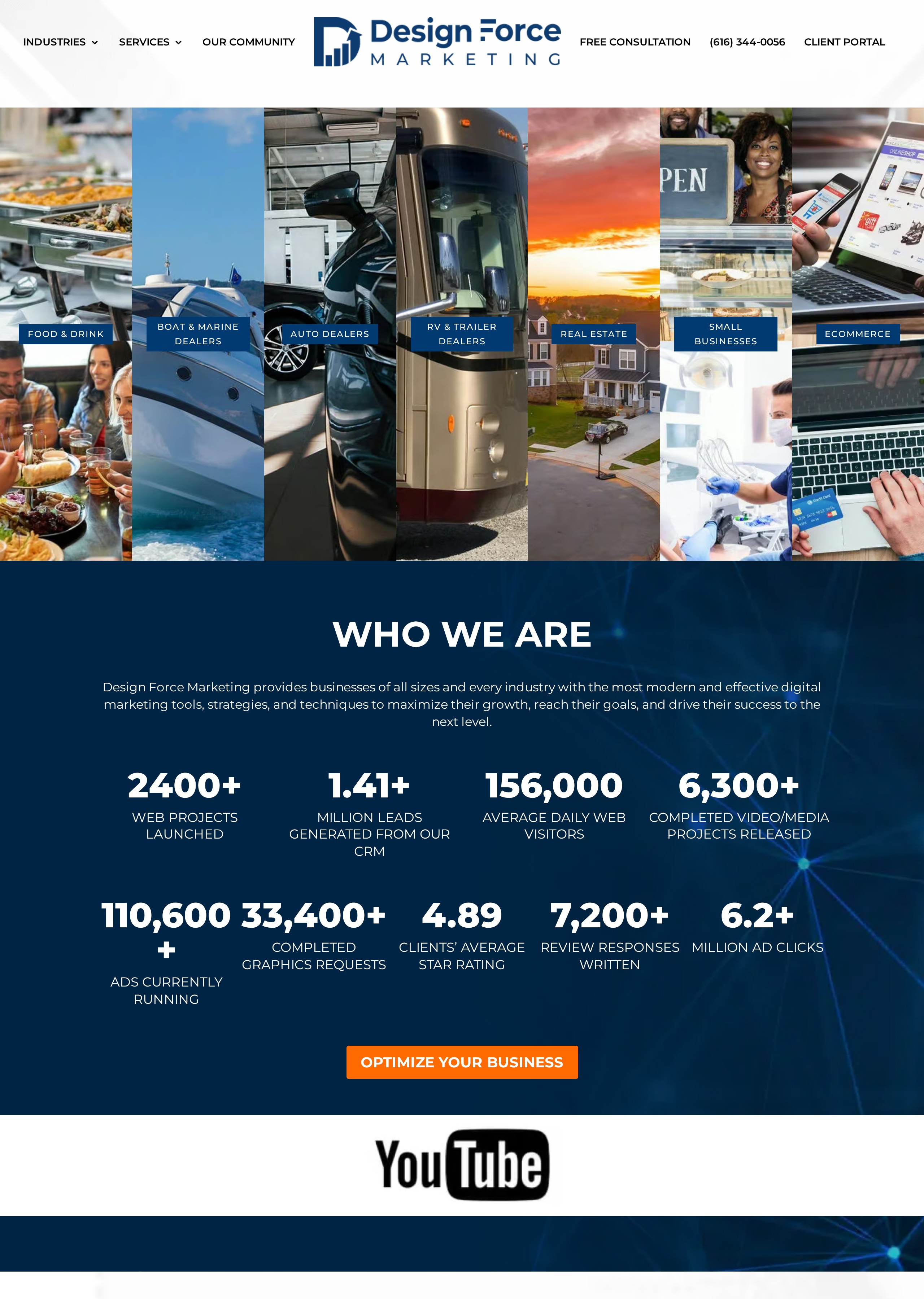 DesignForceMarketing.com website screenshot