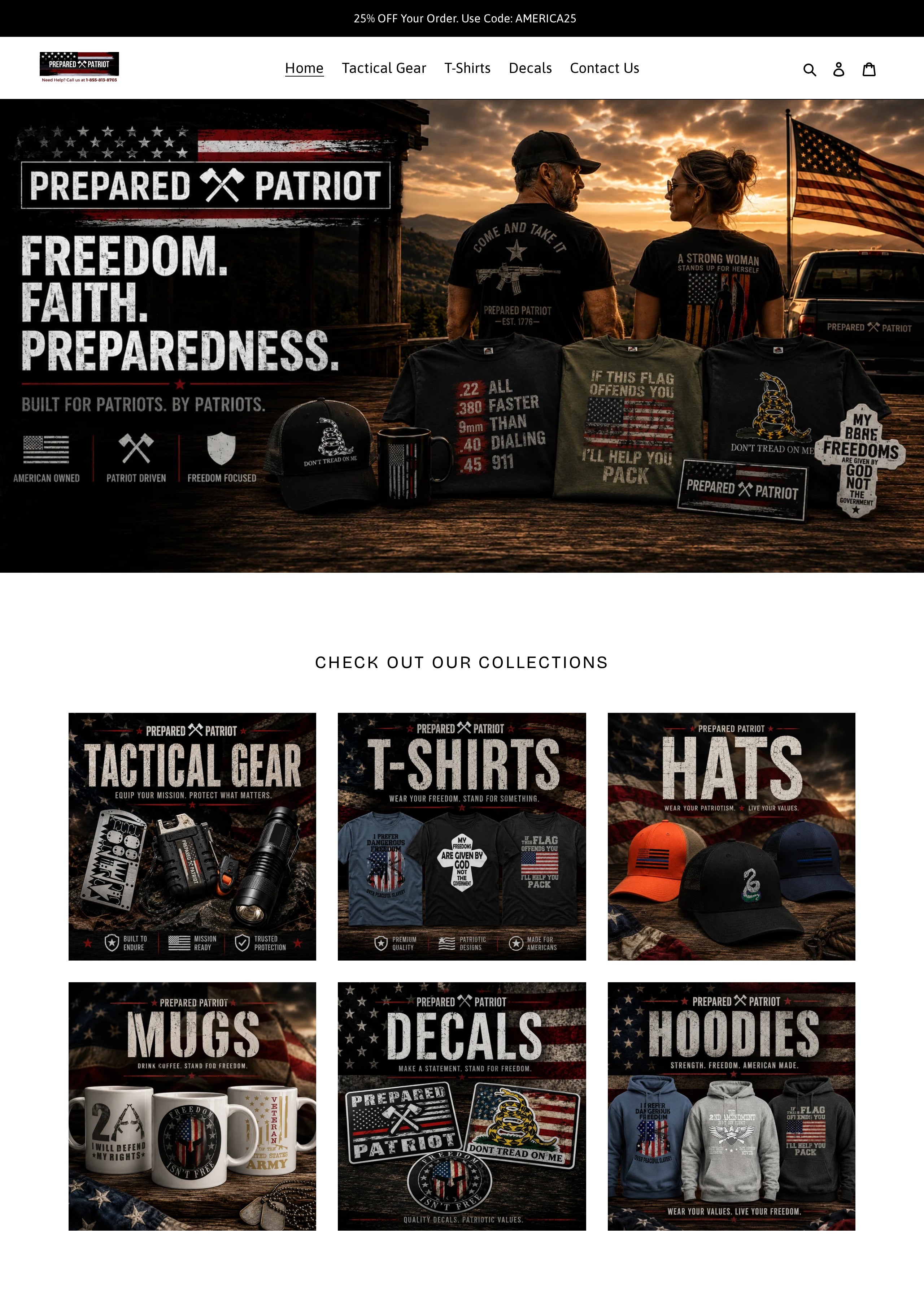 PreparedPatriot.com website screenshot